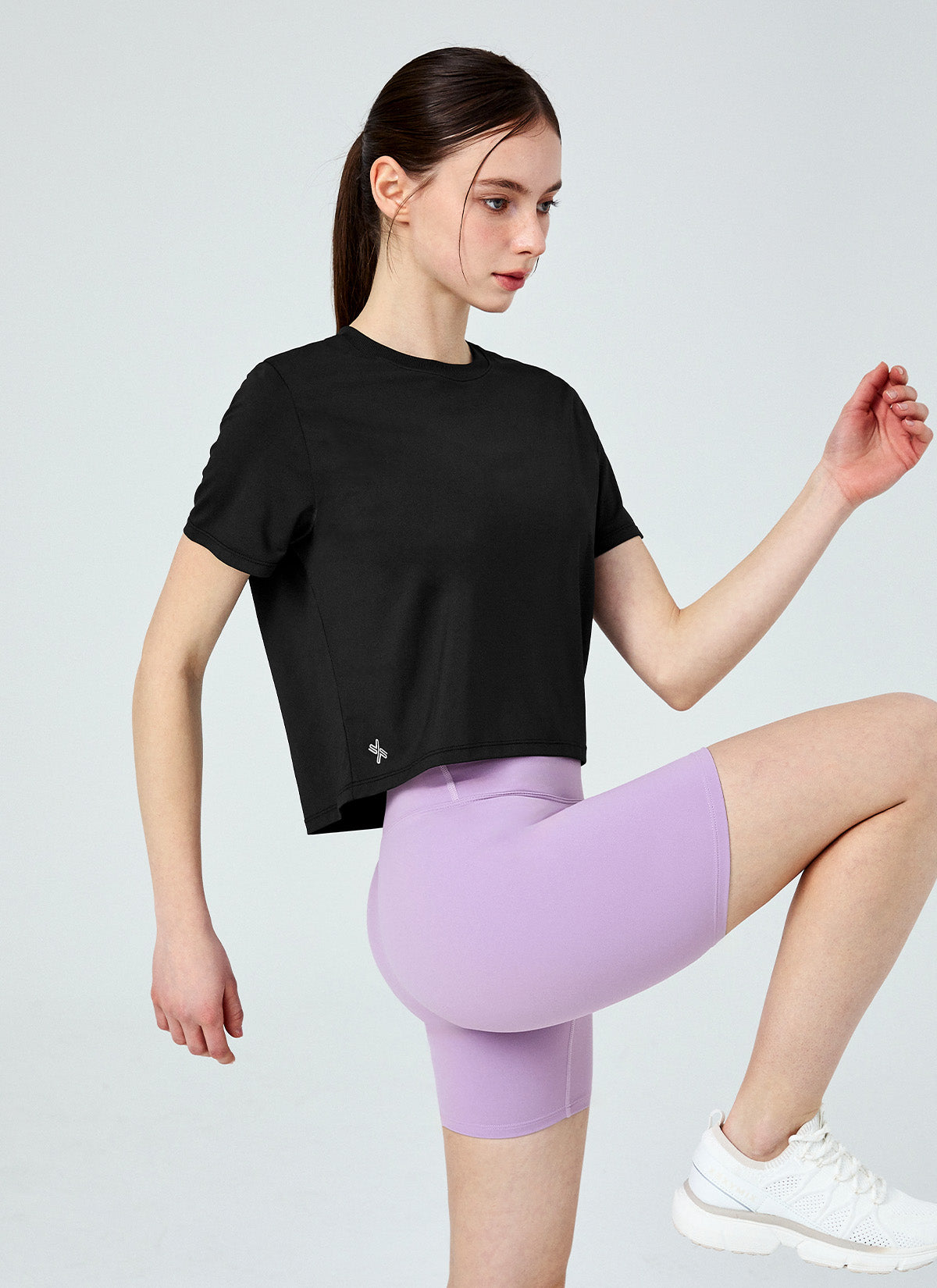 Ice Feather Light 2.0 Crop Short Sleeve T-Shirt - Women's Summer Fashion Top for Gym, Yoga & Casual Outfits
