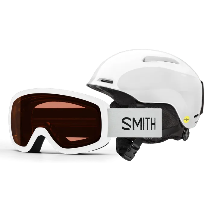 Smith Glide Junior MIPS Helmet with Snowday Combo 2025 - Kids' Ski & Snowboard Safety Gear for Winter Sports Adventures
