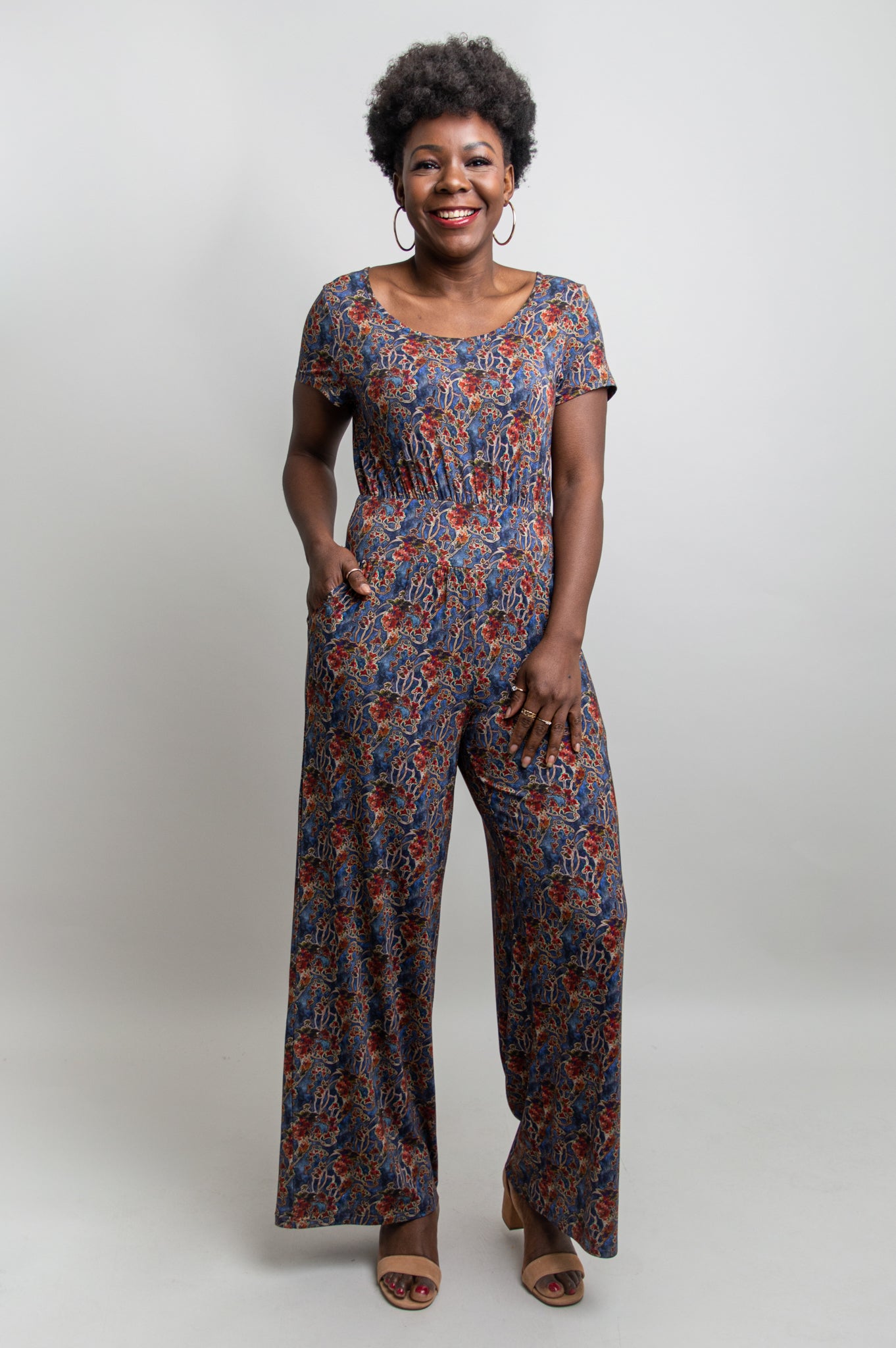 Jolin Jumpsuit - Shadow Dance Bamboo Fabric Women's Romper | Perfect for Summer Outfits, Beach Vacations & Casual Wear