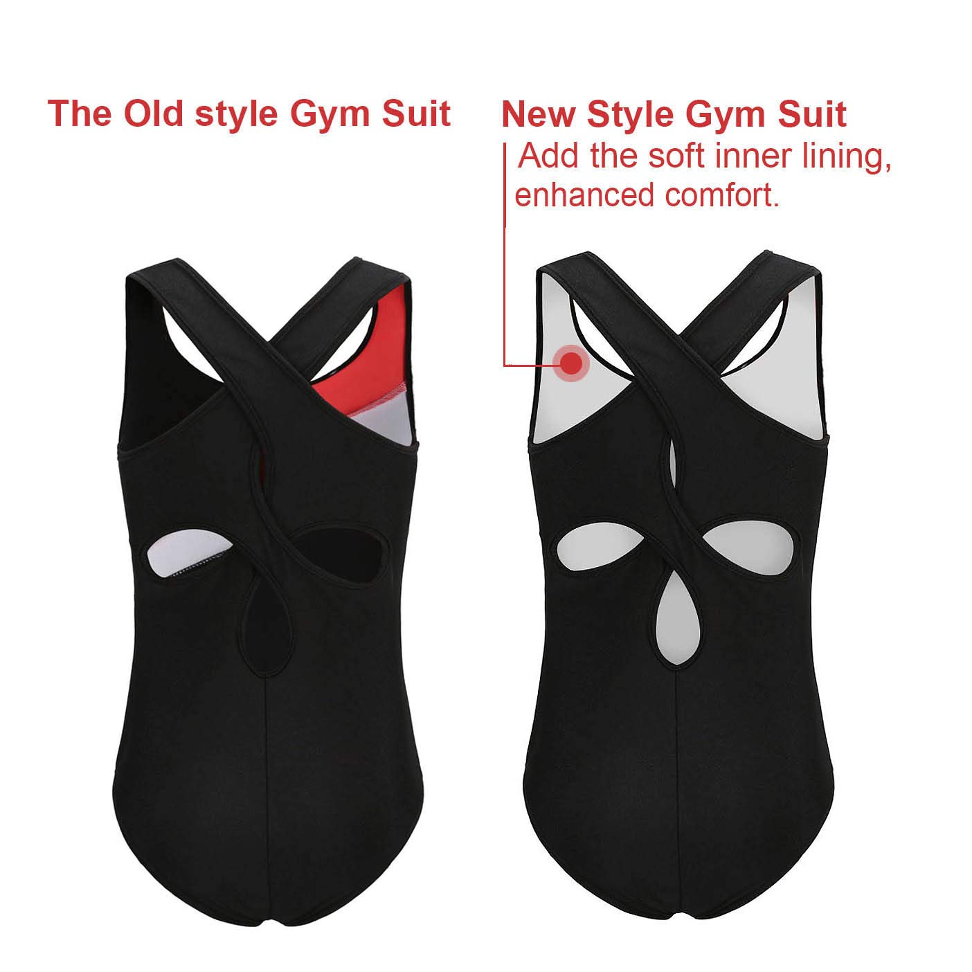 Viriber Girls Gymnastics Leotards - Stretchy Ballet Dance Leotard for Kids, Toddler & Youth - Perfect for Gymnastics, Ballet, Dance Classes & Performance Costumes