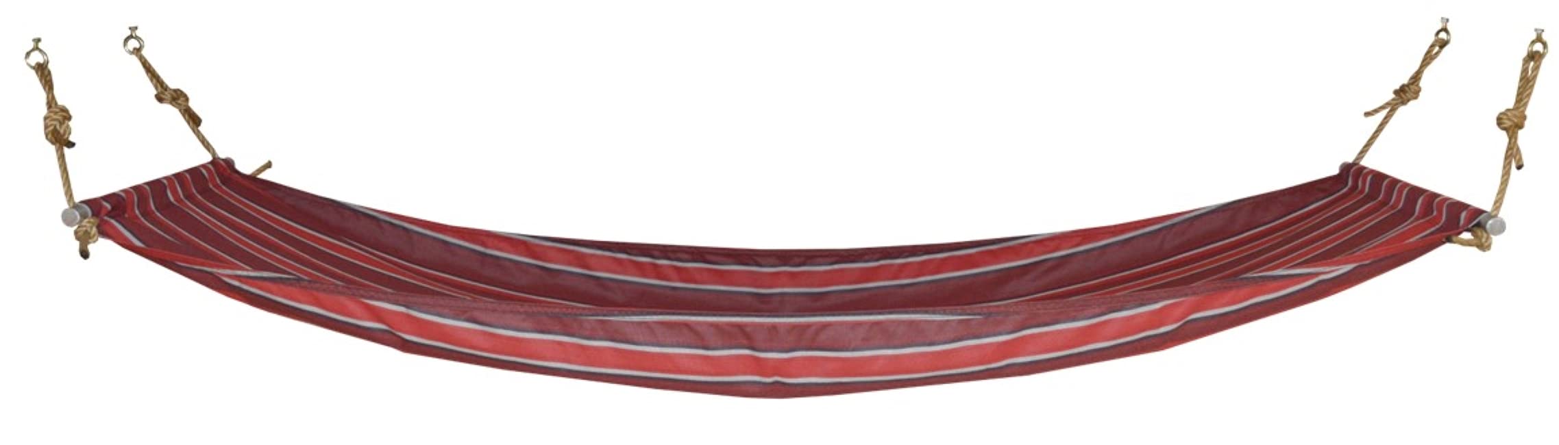 Double Hammock with Stand - Heavy Duty 450lbs Capacity, Red Stripe Design for Outdoor Camping, Backyard Relaxation & Beach Lounging