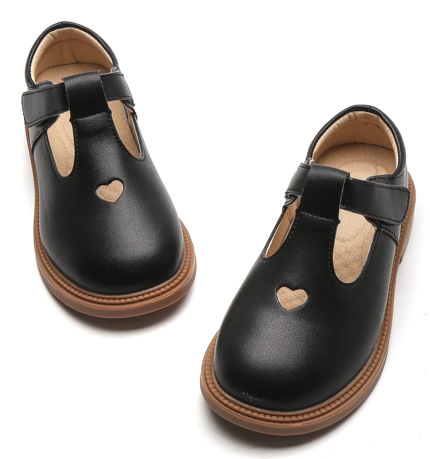 DADAWEN Girls Mary Jane Flats - Comfortable Dress Shoes for Toddler, Little Kid & Big Kid - Perfect for School, Party, Wedding & Special Occasions