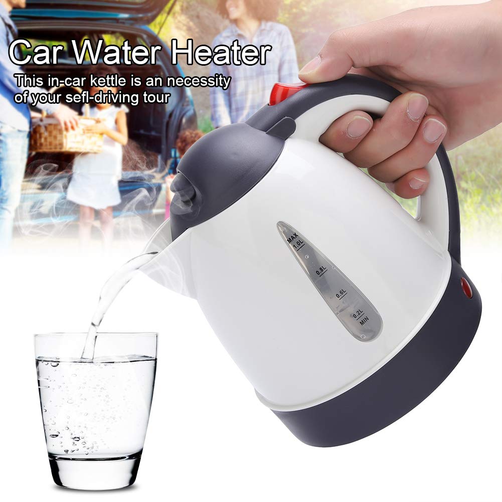 Portable Electric Water Kettle - 1000ML Cordless Fast Boiling Travel Kettle (250W) for Tea, Coffee & Instant Meals | Perfect for Car, Office, Camping & Home Use