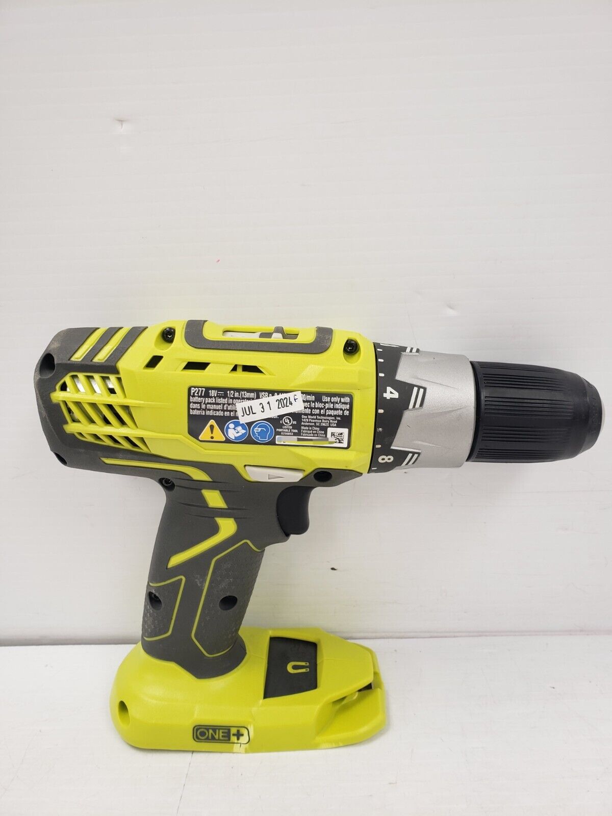 Ryobi P277 18V Cordless Drill/Driver Kit - High Performance Power Tool for Home Improvement & DIY Projects - Perfect for Drilling, Driving Screws, and Woodworking Tasks