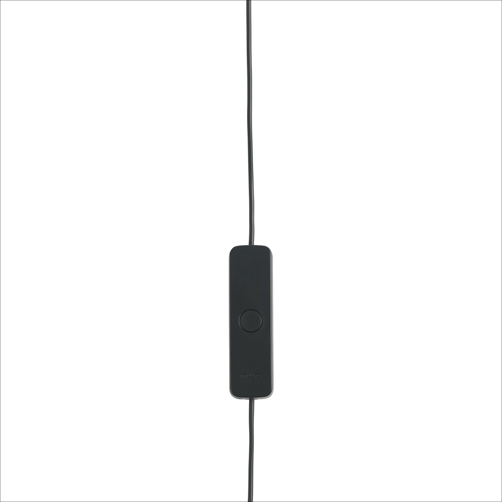 MUUTO Fine Wall/Ceiling Lamp - Modern Scandinavian Pendant Light in Black (3 Size Options) | Perfect for Living Room, Bedroom & Office Lighting