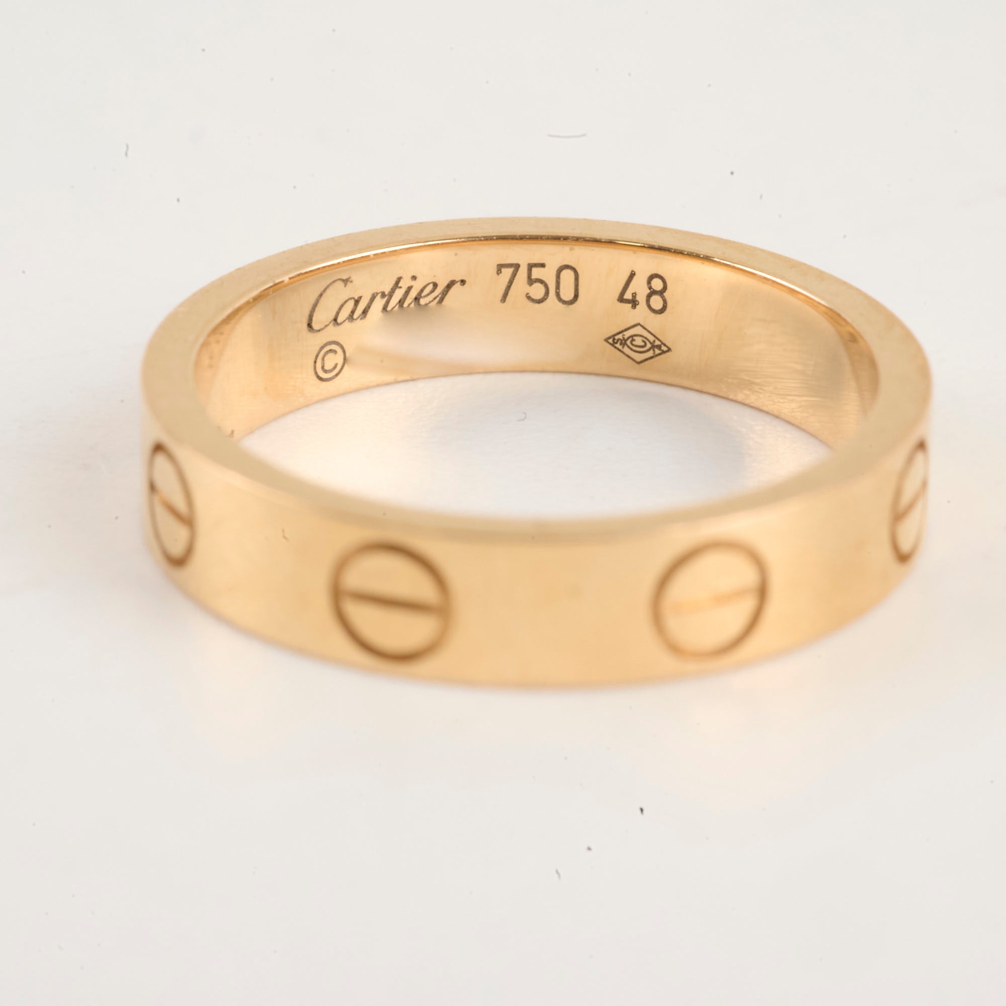 Cartier Love Ring 18K Rose Gold Size 4.8 - Elegant Small Model for Women, Perfect for Anniversaries, Engagements & Special Occasions