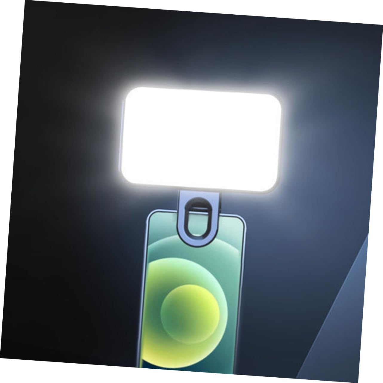 DOITOOL Clip-On LED Camera Light for Mobile Phone - Portable Selfie Ring Light for Photography, Makeup, YouTube Videos & Live Streaming - ABS Small Circle Light with Adjustable Brightness