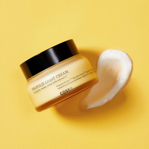 COSRX Full Fit Propolis Honey Glow Skin Care 4 Piece Set - Hydrating & Brightening Face Moisturizer Kit for Dry & Dull Skin - Perfect for Daily Skincare Routine & Nighttime Regimen