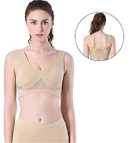 Breathable High Impact Sports Bras for Women - 2/3 Pack Comfortable Mesh Workout Tops with Padding - Perfect for Running, Yoga & Gym Training
