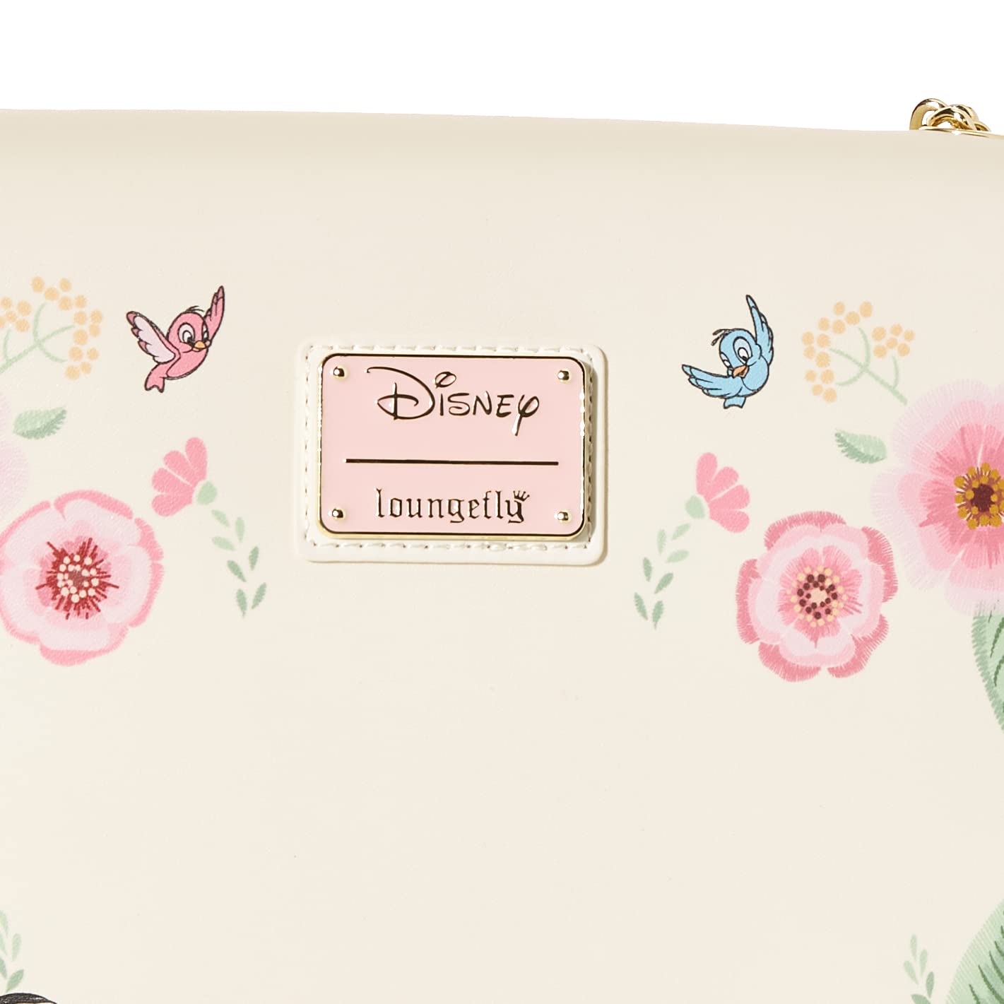 Loungefly Disney Bambi Springtime Gingham Crossbody Bag - Cute Floral Print Mini Backpack for Women | Perfect for Theme Parks, Travel & Everyday Use