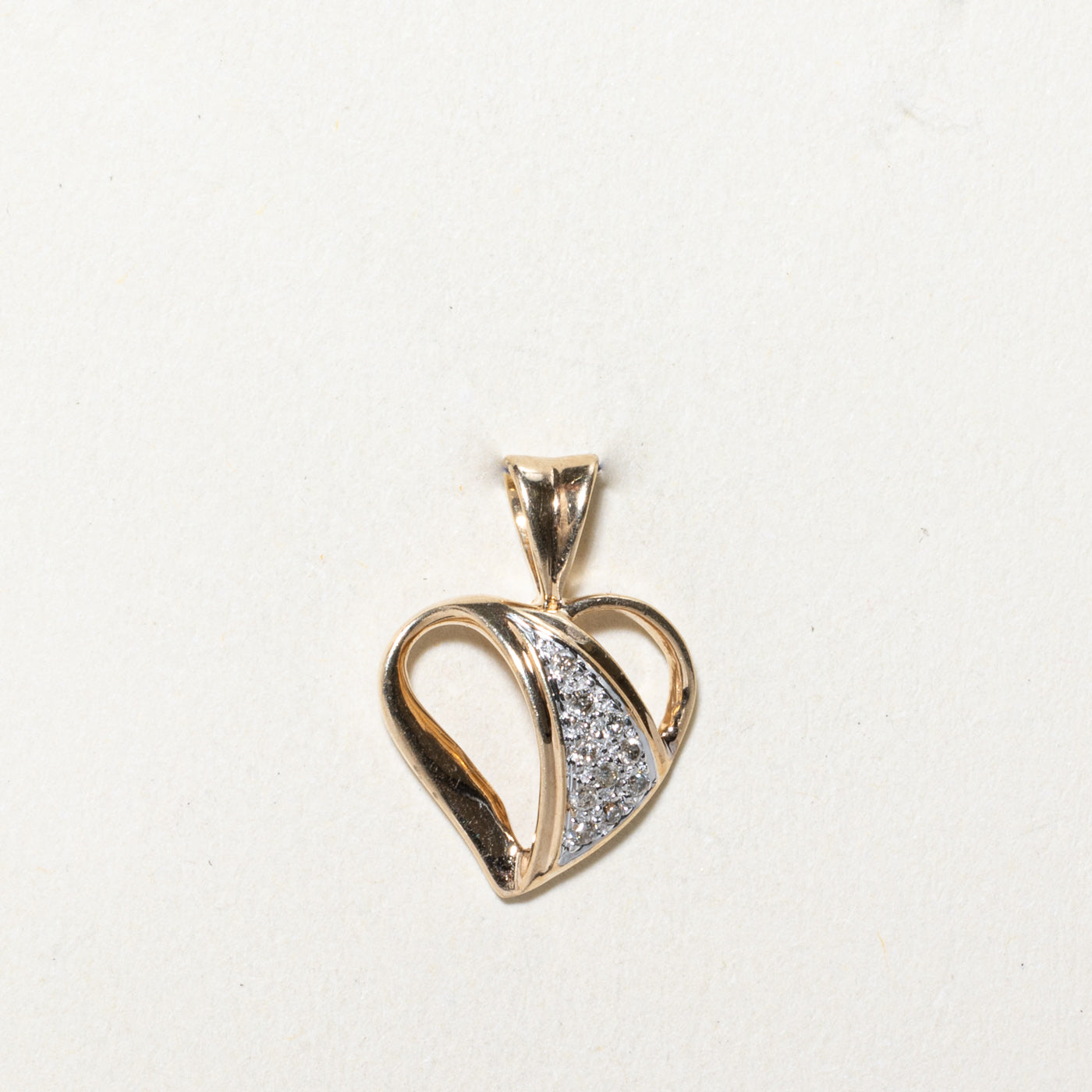 0.07ctw Diamond Open Heart Pendant Necklace for Women - Elegant 14K Gold Jewelry Gift for Valentine's Day, Anniversary & Special Occasions