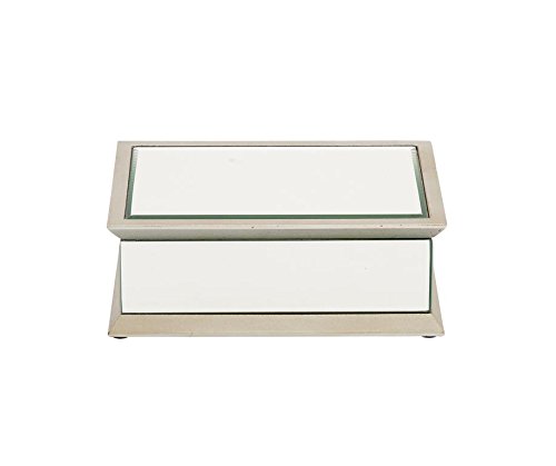 Deco 79 87349 Elegant Jewelry Organizer Box - Perfect for Necklace, Ring & Earring Storage | Bedroom Vanity & Dresser Decor