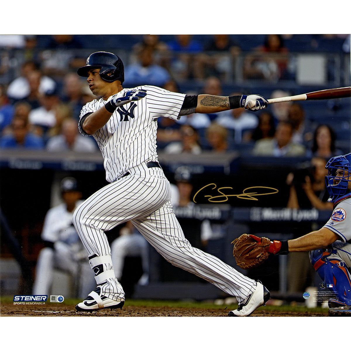 Gary Sanchez Autographed 'Swinging' 8x10 Photo - Signed Baseball Memorabilia for Collectors & Fans - Perfect for Display in Home, Office or Man Cave