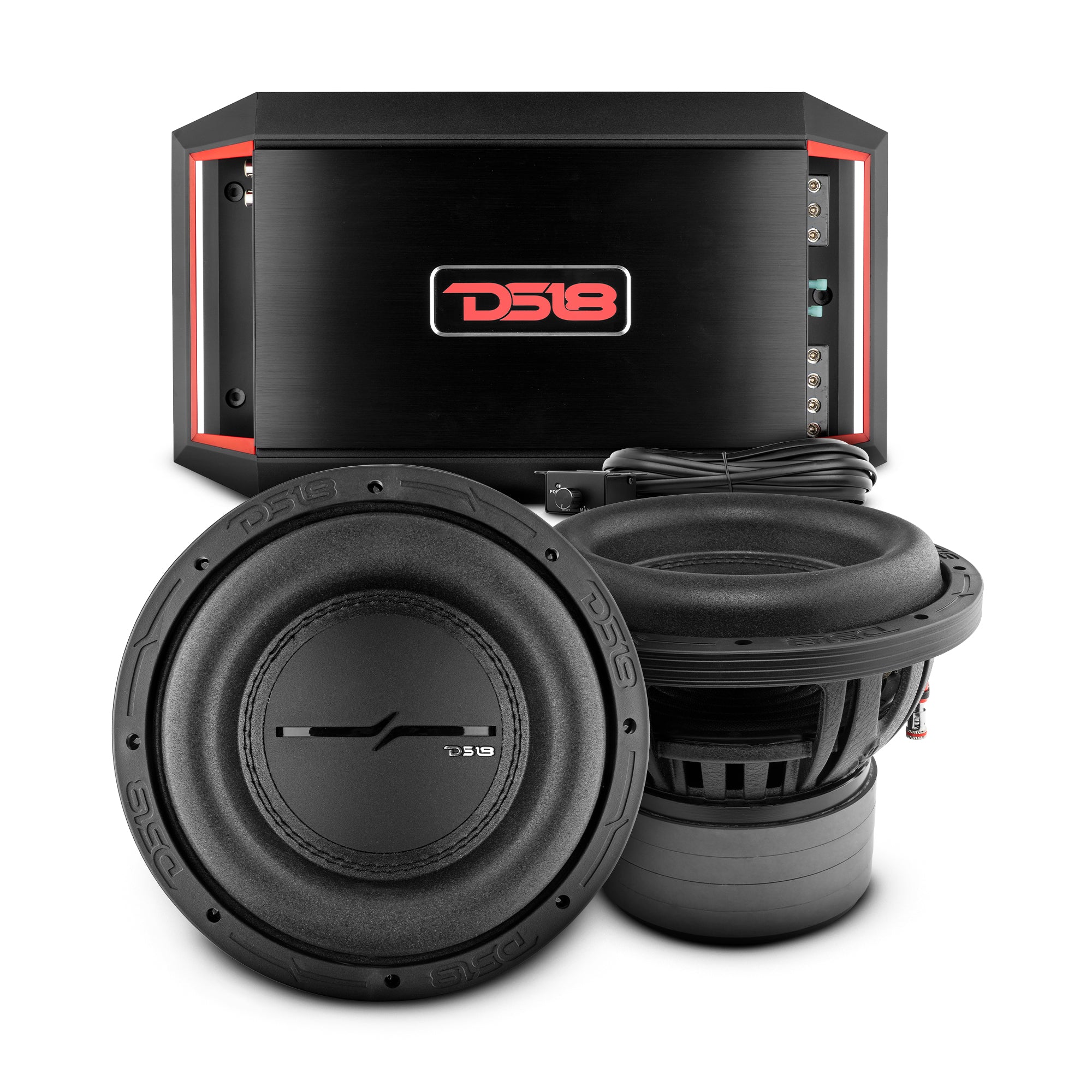 ZXI8.2D 8-Inch Car Subwoofer Pair with GEN X1800.1D Amplifier - Powerful Bass Package for Car Audio System | Perfect for Trucks, SUVs & Custom Car Stereo Upgrades