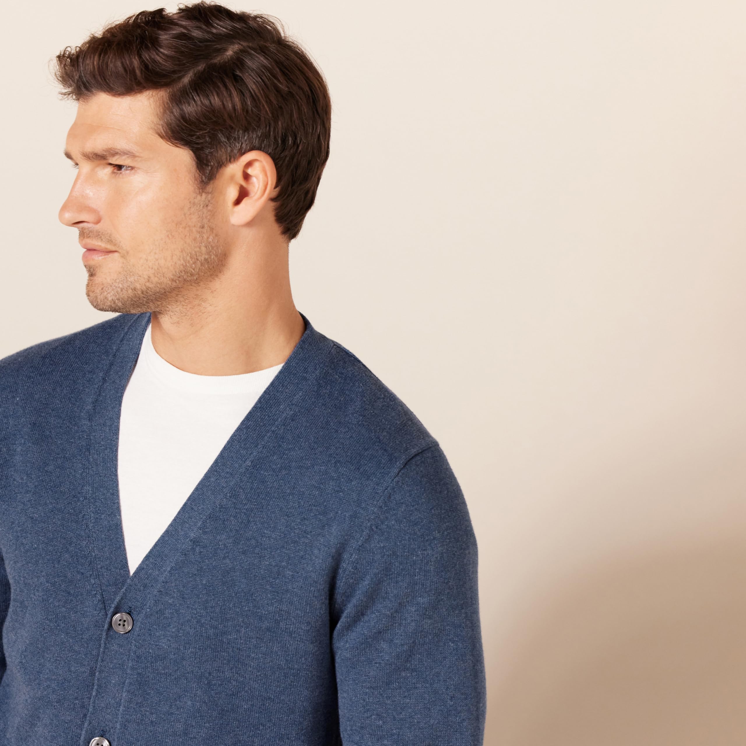 Amazon Essentials Men's Cotton Cardigan Sweater - Soft Casual Knit Pullover for Fall & Winter - Perfect for Office, Lounge & Outdoor Wear