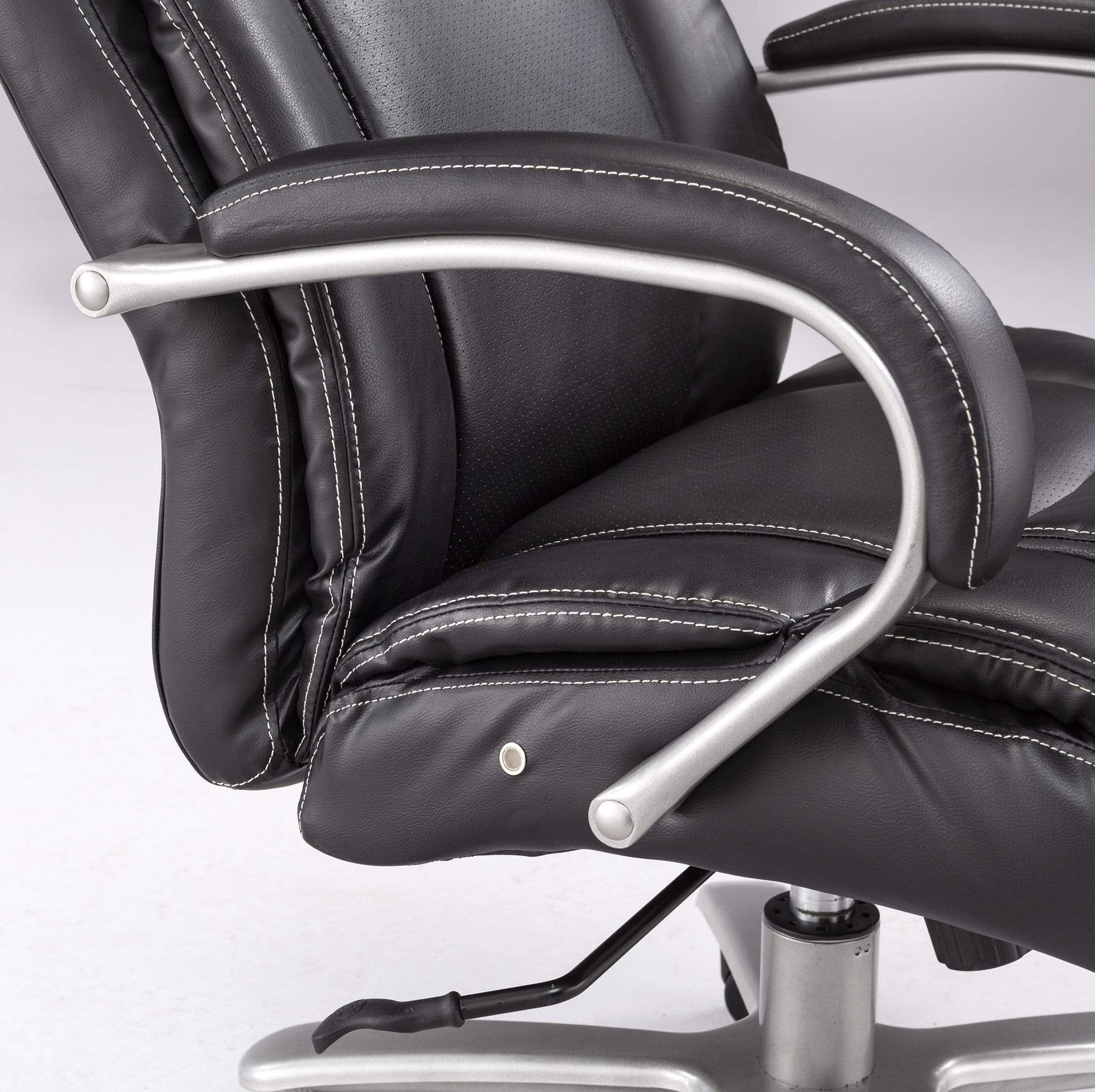 Safco Lineage Big & Tall Mid Back Task Chair - 350 lb Weight Capacity Ergonomic Office Chair with Adjustable Height & Lumbar Support [3504BL] - Perfect for Home Office, Executive Desks & Heavy-Duty Workspaces
