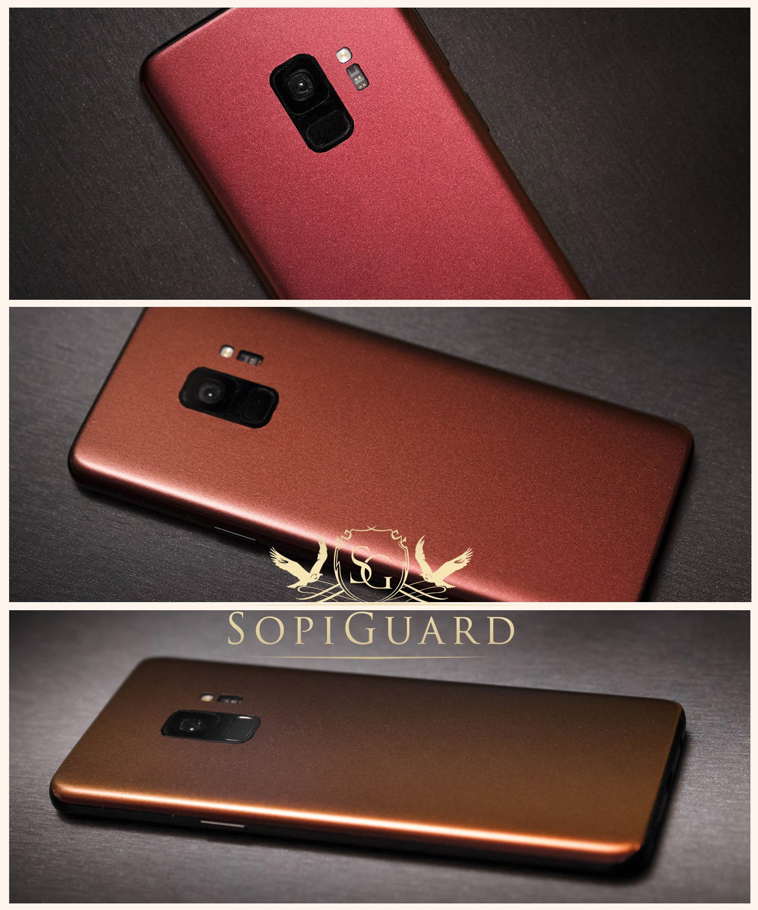 Google Pixel 6 Pro Skin - SopiGuard Edge-to-Edge Sticker (Rising Sun Red/Purple) for Protection & Style