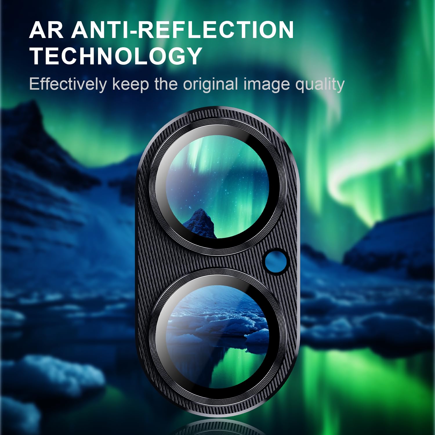 Korecase iPhone 16 Plus/iPhone 16 Camera Lens Protector - Tempered Glass Metal Cover with Strong Adhesive for iPhone 16 (6.1