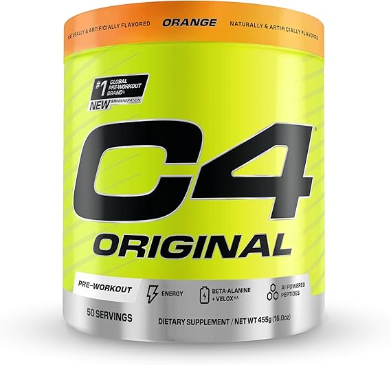 Cellucor C4 Original Pre Workout Powder - Energy & Endurance Booster for Gym, Running & Fitness Training