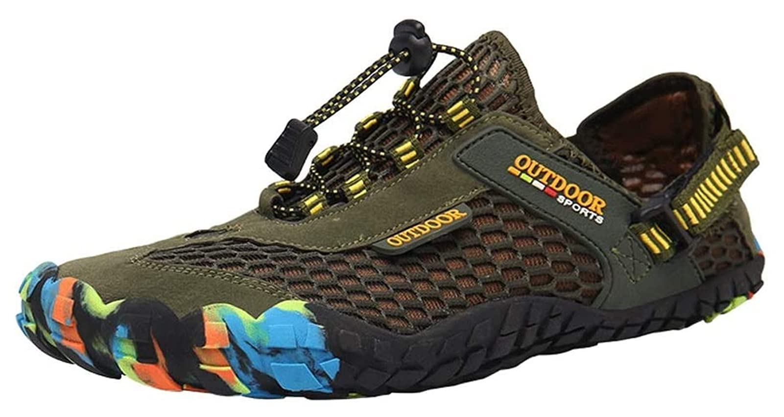 **Breathable Quick-Drying Water Shoes for Men & Women - Lightweight Beach Hiking Shoes for Seaside, Pool, Surfing & Water Sports (Green, Size 37 EU) - Perfect for Swimming, Kayaking & Outdoor Adventures**