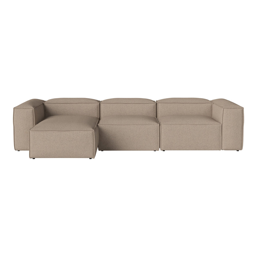 Cosima 3-Seater Sofa with Chaise Lounge - Modern L-Shaped Sectional Couch for Living Room, Apartment & Small Spaces - Soft Fabric Upholstery & Sturdy Frame - Perfect for Relaxing, Entertaining & Family Movie Nights
