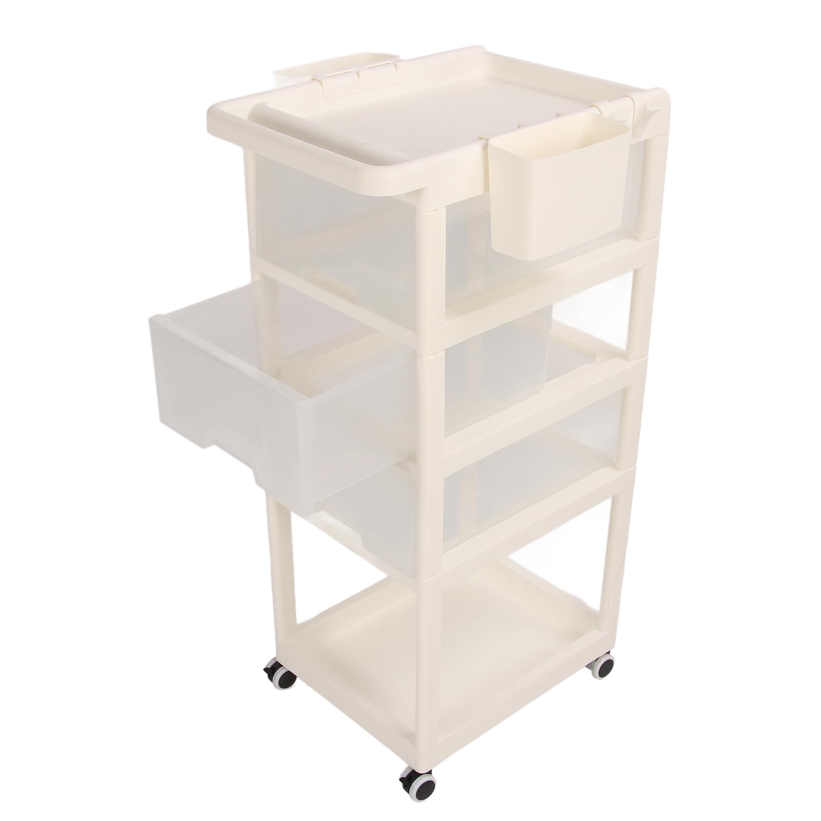 **Baby Diaper Caddy Rolling Cart with Wheels & Reinforced Handle - Nursery Storage Organizer for Diapers, Wipes & Baby Essentials - Perfect for Nursery, Baby Shower Gifts & On-the-Go Parents**