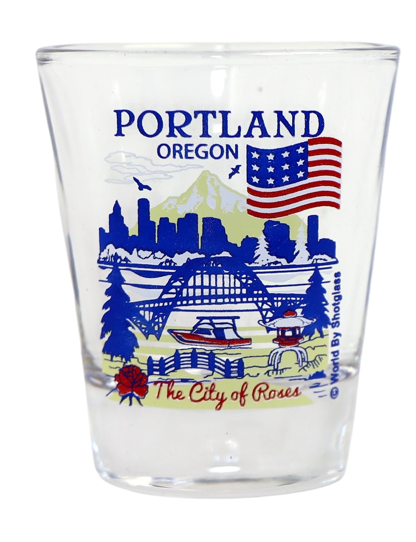 Portland Oregon Shot Glass - Great American Cities Collection - Perfect for Souvenirs, Gifts & Collectibles | Ideal for Home Bars, Parties & Travel Memories