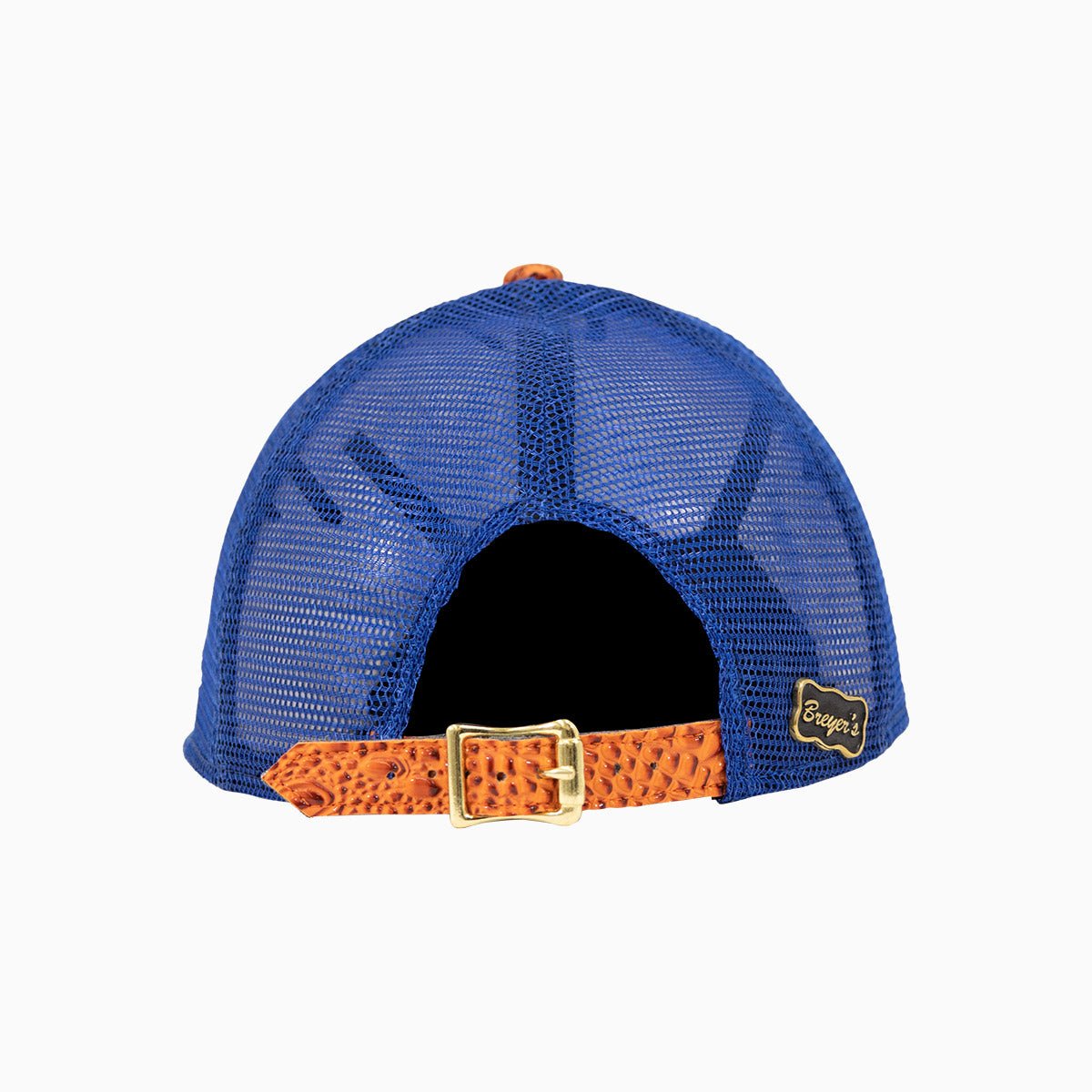 Breyer's Buck 50 New York Knicks Trucker Hat with Leather Visor - Stylish NBA Fan Cap for Men & Women - Perfect for Basketball Games, Streetwear Fashion, and Casual Outings