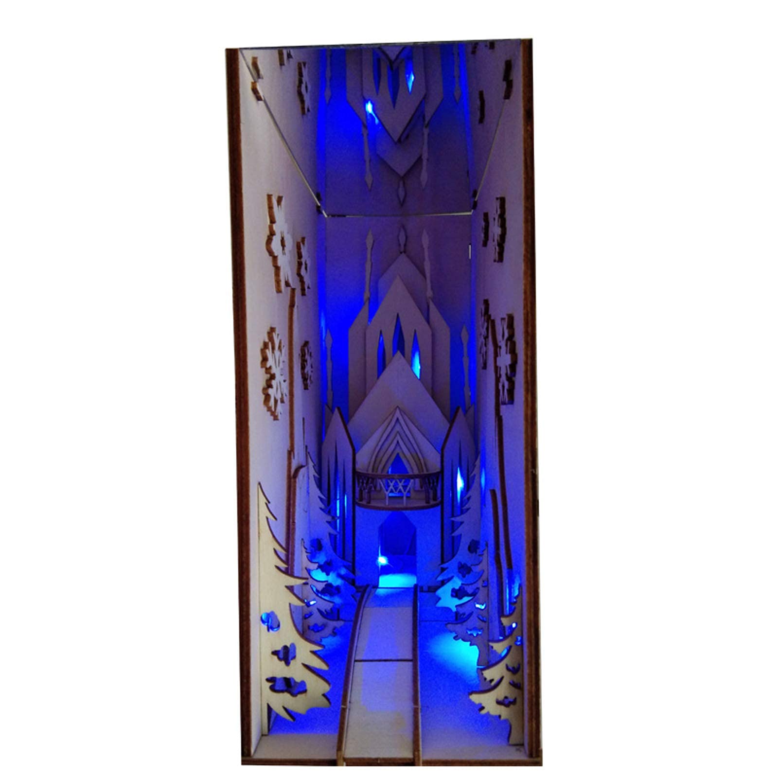 Handmade DIY Wooden Bookends - Snow Castle & Diagon Alley Design, Unique Bookshelf Decor for Harry Potter Fans | Perfect Birthday Gift for Book Lovers & Home Office Decor