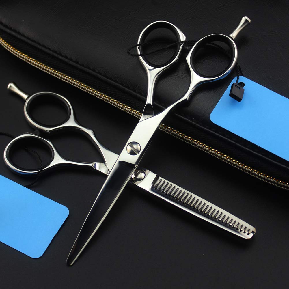 WBDZ Professional Pet Grooming Scissors Set - 5.5 Inch Stainless Steel Dog & Cat Hair Cutting Scissors, Comb & Nail Clippers Kit | Perfect for Home Grooming, Trimming & Styling Pets