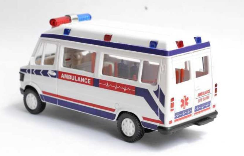 USCatalog Toy Ambulance Car for Kids - Realistic Emergency Vehicle Toy with Lights & Sounds - Perfect for Pretend Play, Birthday Gifts & Collectors