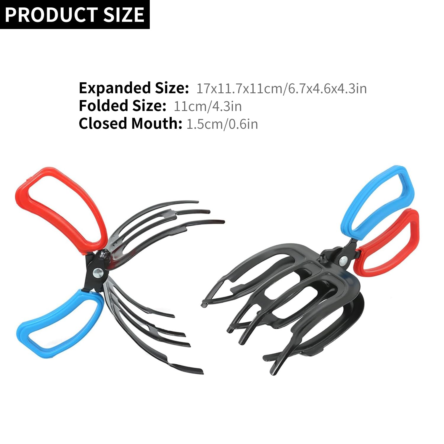 2024 Upgrade 3-Claw Metal Fish Gripper - Heavy Duty Fishing Pliers with Secure Grip for Bass, Trout & Freshwater Fish | Perfect for Catch & Release, Boat Fishing & Tackle Organization