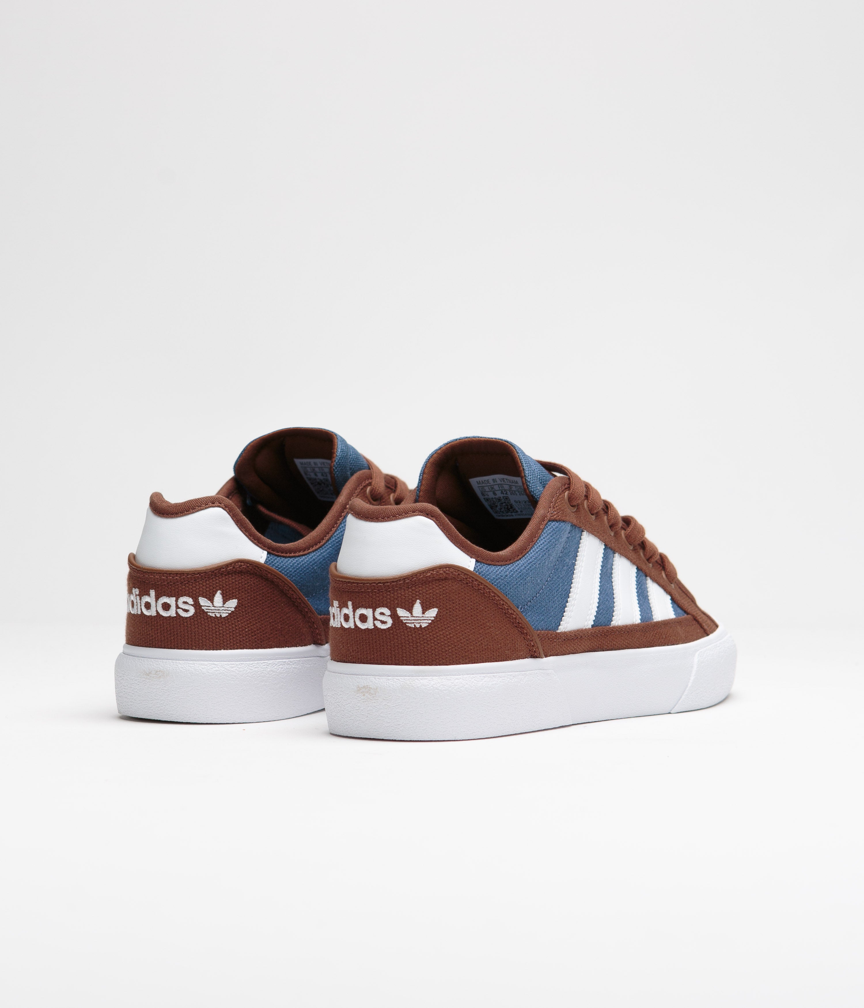 Adidas Court TNS Premiere Shoes for Men - Brown/FTWR White/Crew Blue - Tennis & Casual Sneakers for Everyday Wear
