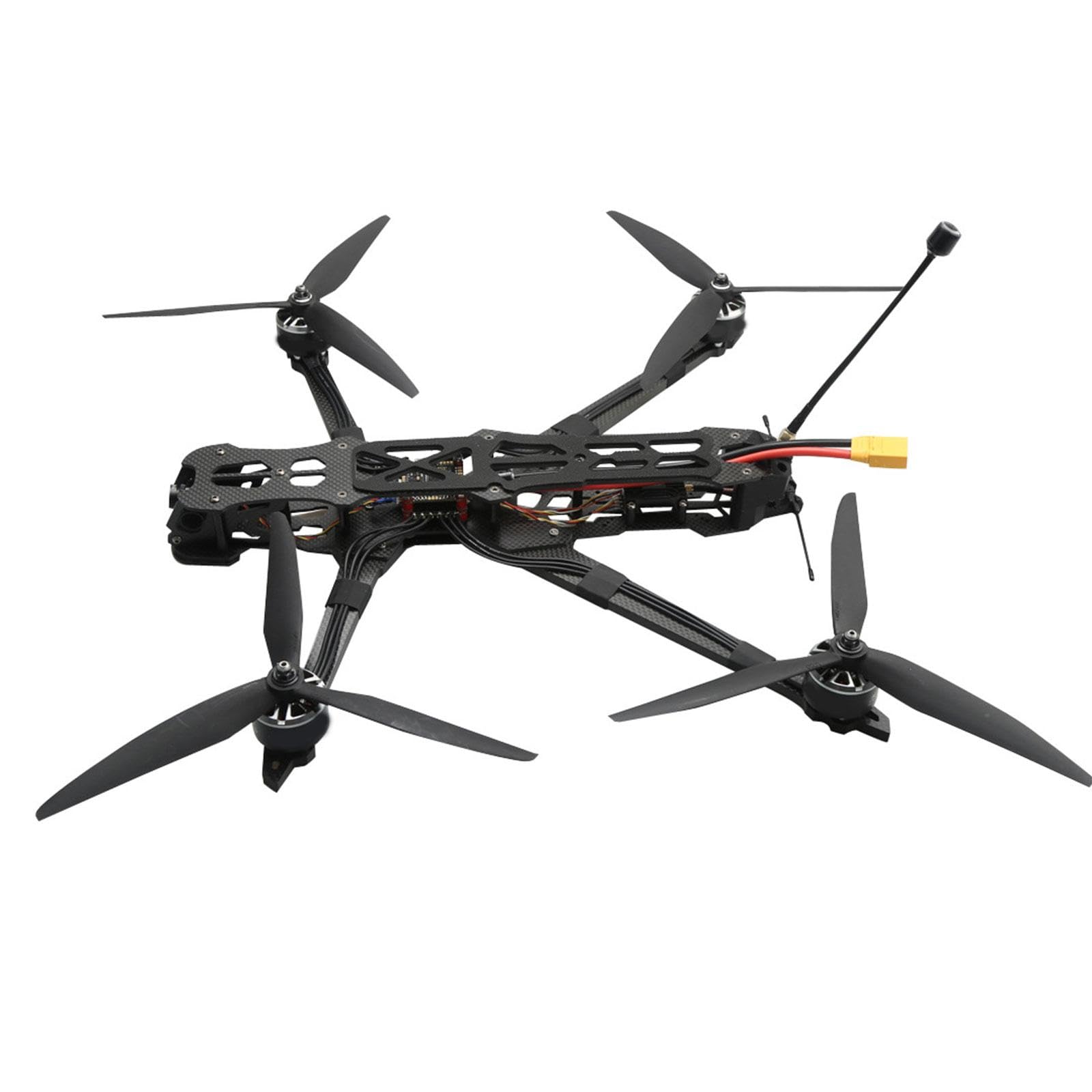 Lightweight Carbon Fiber FPV Drone Frame with 7mm Arms for 10inch Props - Perfect for Racing, Freestyle Flying & Aerial Photography