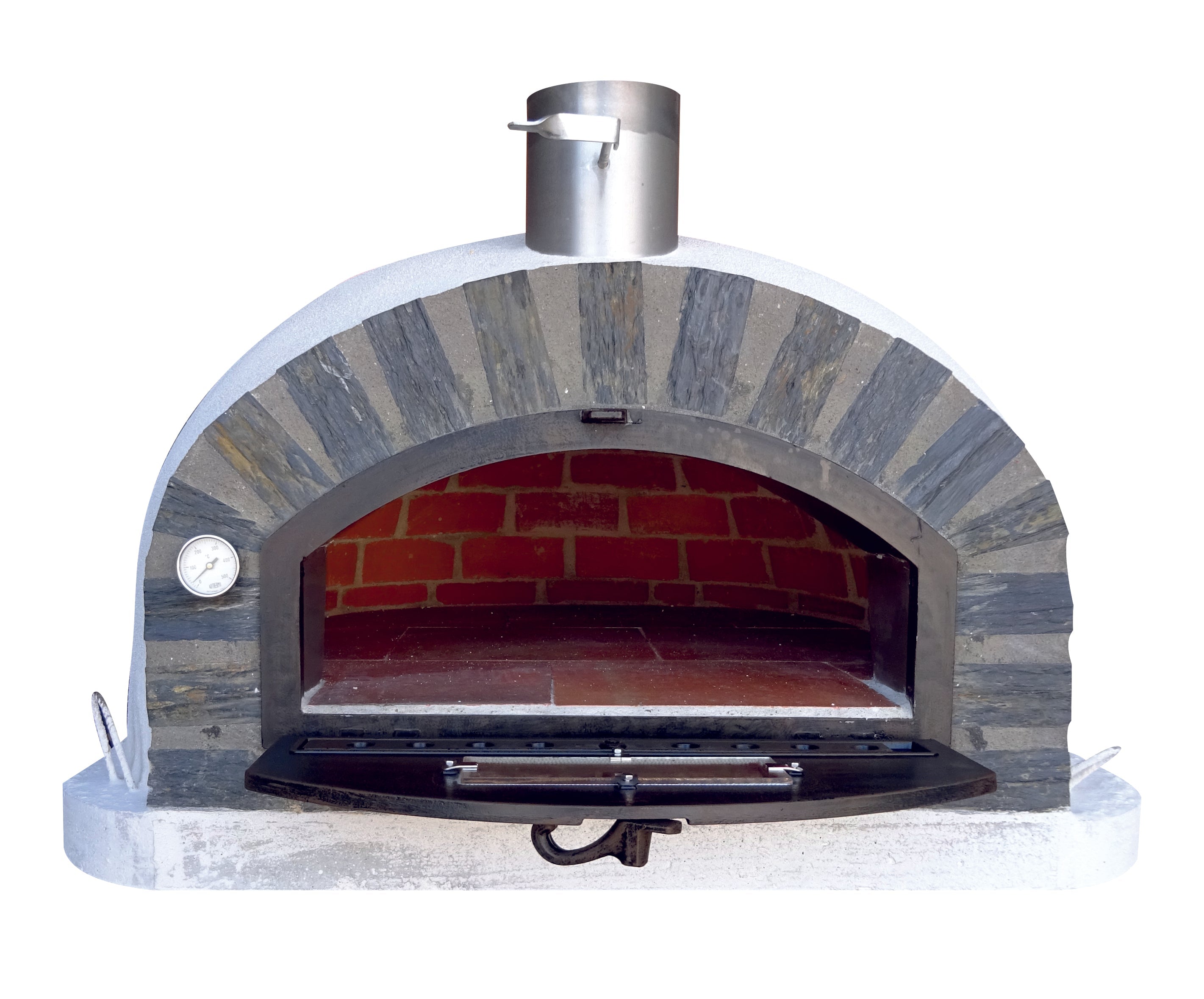 Premium PIZZAIOLI Pizza Oven Stone Arch - Hybrid Outdoor Pizza Oven for Backyard, Patio & Restaurant Use - Perfect for Wood Fired & Gas Cooking