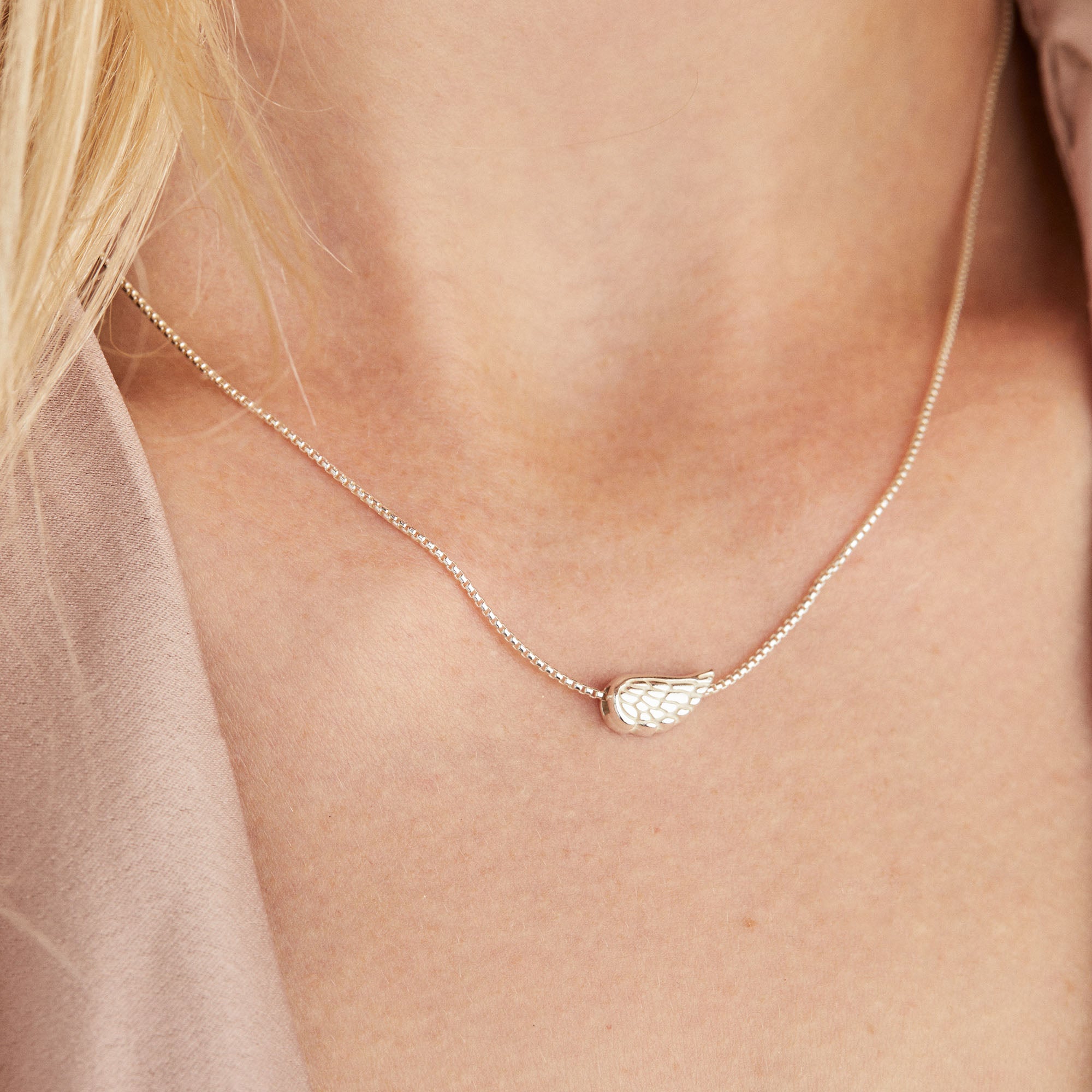 Angel Wing Necklace for Women - Sterling Silver or Gold Plated Pendant with Chain - Gift for Her, Birthday, Anniversary, Christmas - Perfect for Everyday Wear & Special Occasions