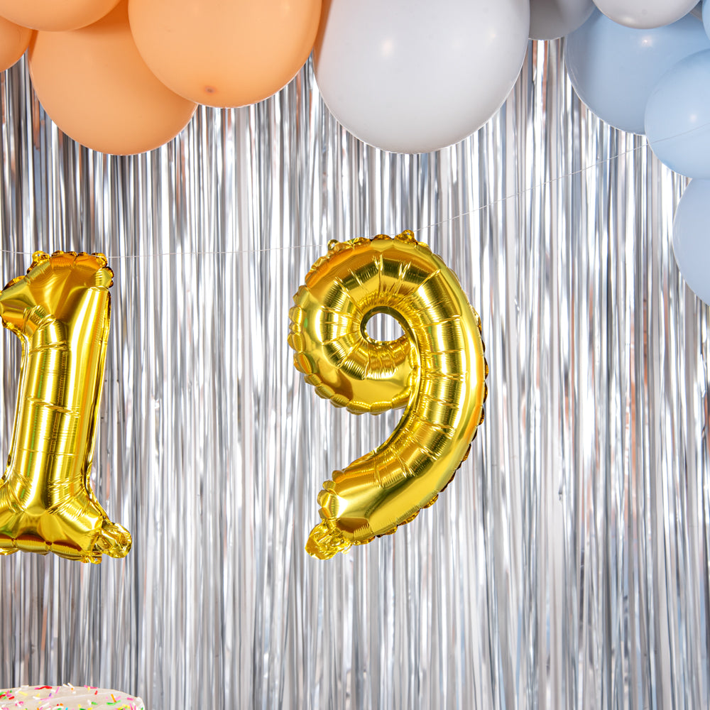 Balloonify Gold Mylar Number 9 Balloon - 16 Inch Large Foil Number Balloons for Birthday Parties, Anniversaries & Celebrations - 1 Count Box