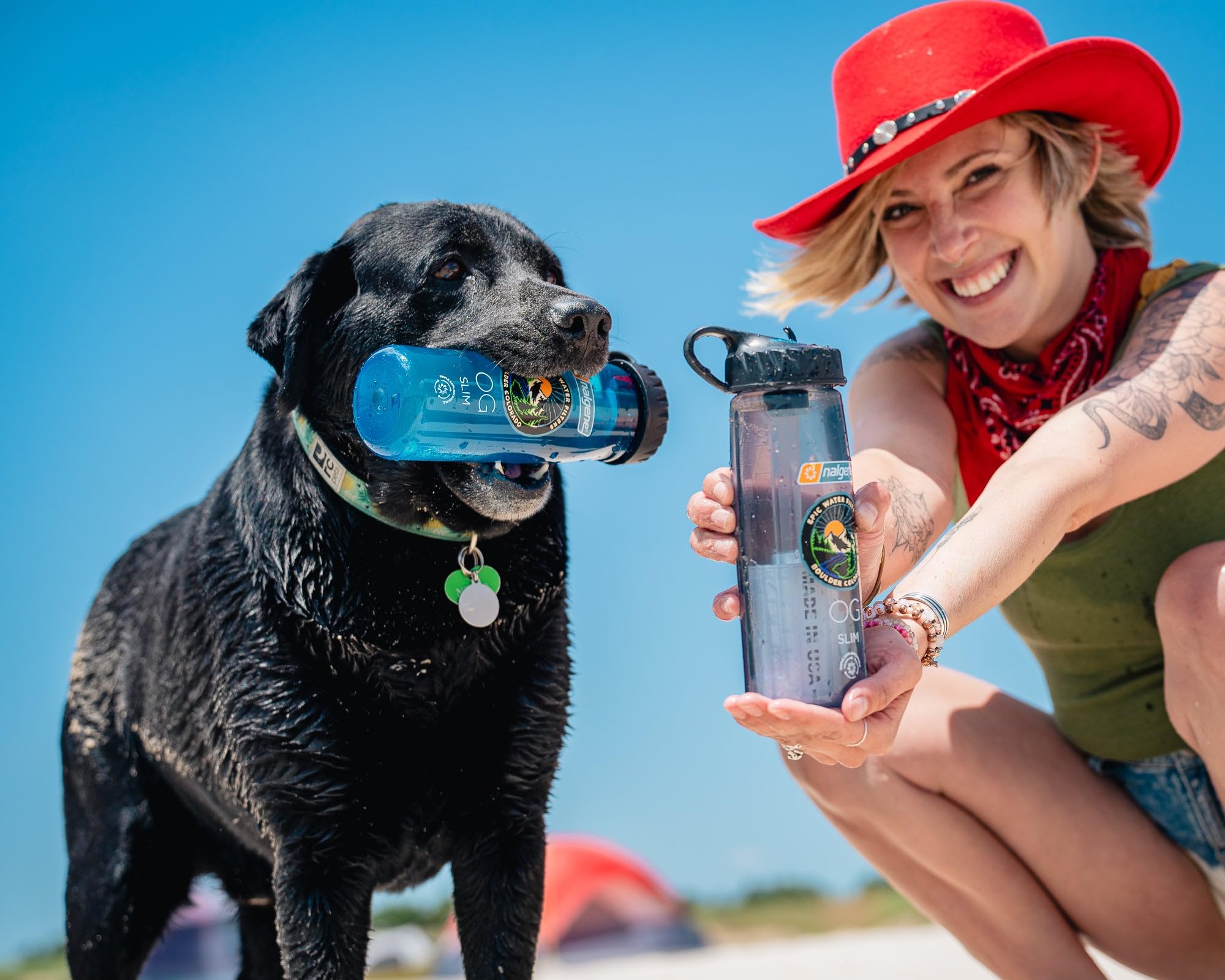 Epic Water Filters Nalgene OG Water Bottle with Built-in Filter | BPA-Free 32oz USA Made Water Bottle | Removes 99.99% of Tap Water Contaminants & PFAS | Smoke Grey | Perfect for Hiking, Camping & Outdoor Adventures
