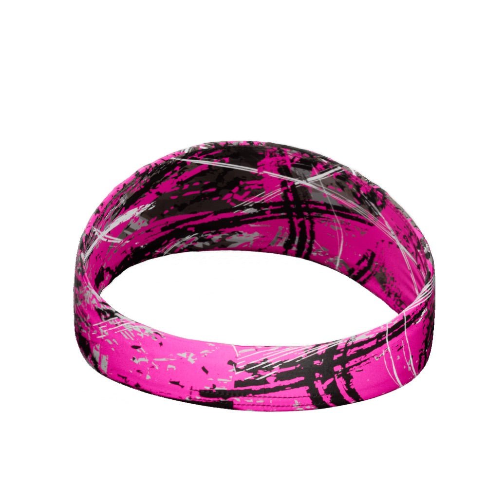 Wicked Pink Headband for Women - Soft Stretchy Workout Headband for Running, Yoga, and Fitness - Non-Slip Hair Accessory for Sports & Daily Wear