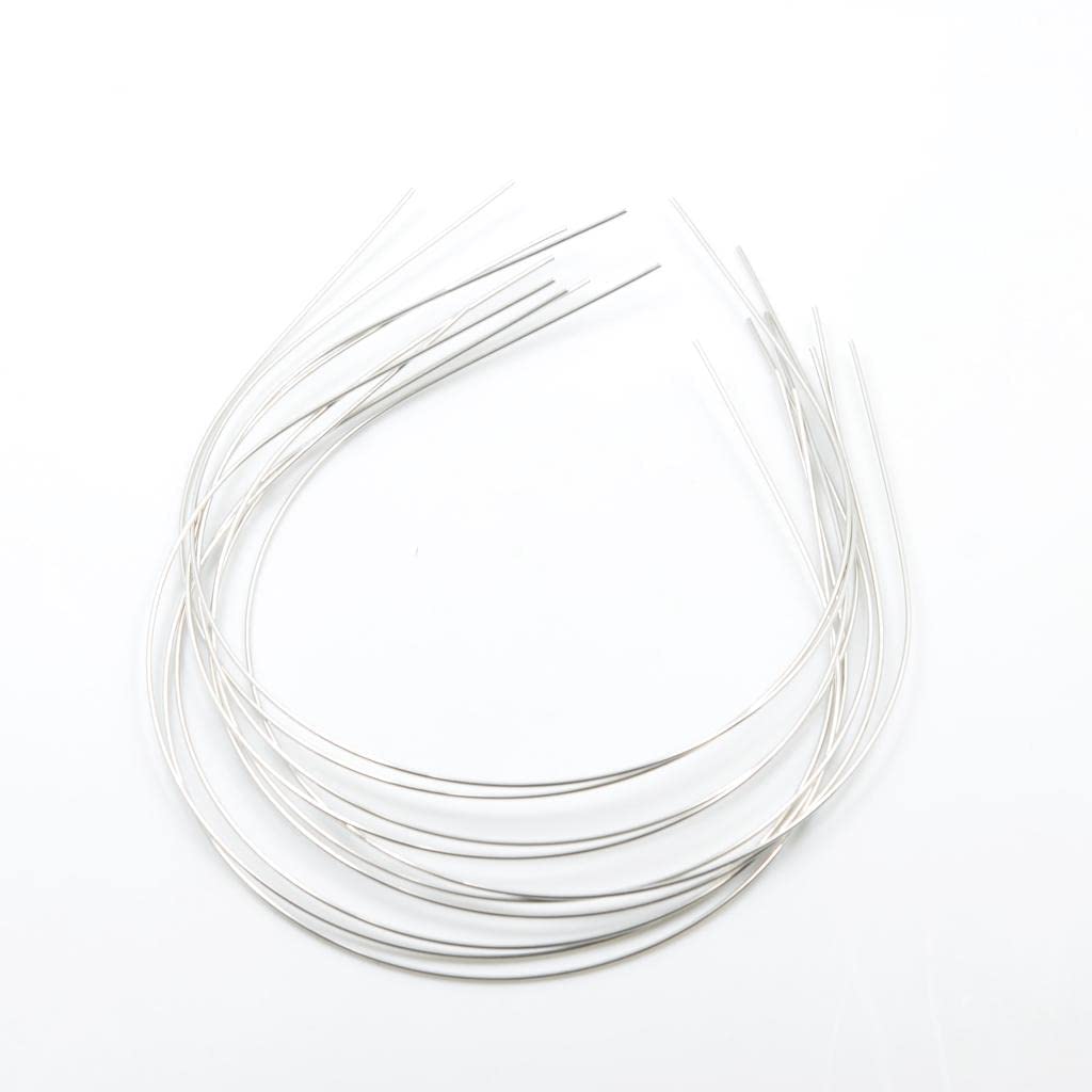 Zalati 10-Pack Stainless Steel Hair Hoops for DIY Headband Making - 1.2mm No Teeth Hair Bands - Perfect for Crafting, Fashion Accessories & Hair Styling