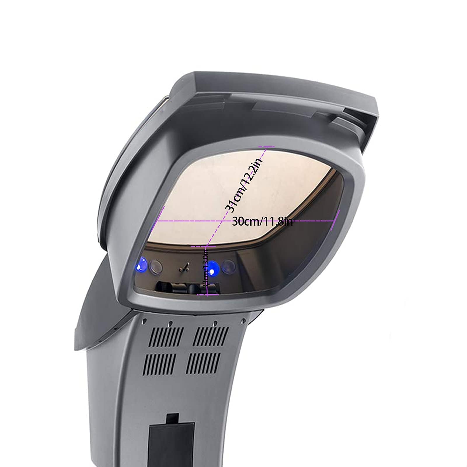 Elitzia Professional 7-Color Hair Steamer with Black Hood - Micro Mist Ozone Hair Treatment Machine for Natural Black Hair | Adjustable Height, Wheels, 3 Modes & 5-Level Time/Temperature Control | Perfect for Hair Dye, Perm & Deep Conditioning at Home or Salon (Model ET1408T)