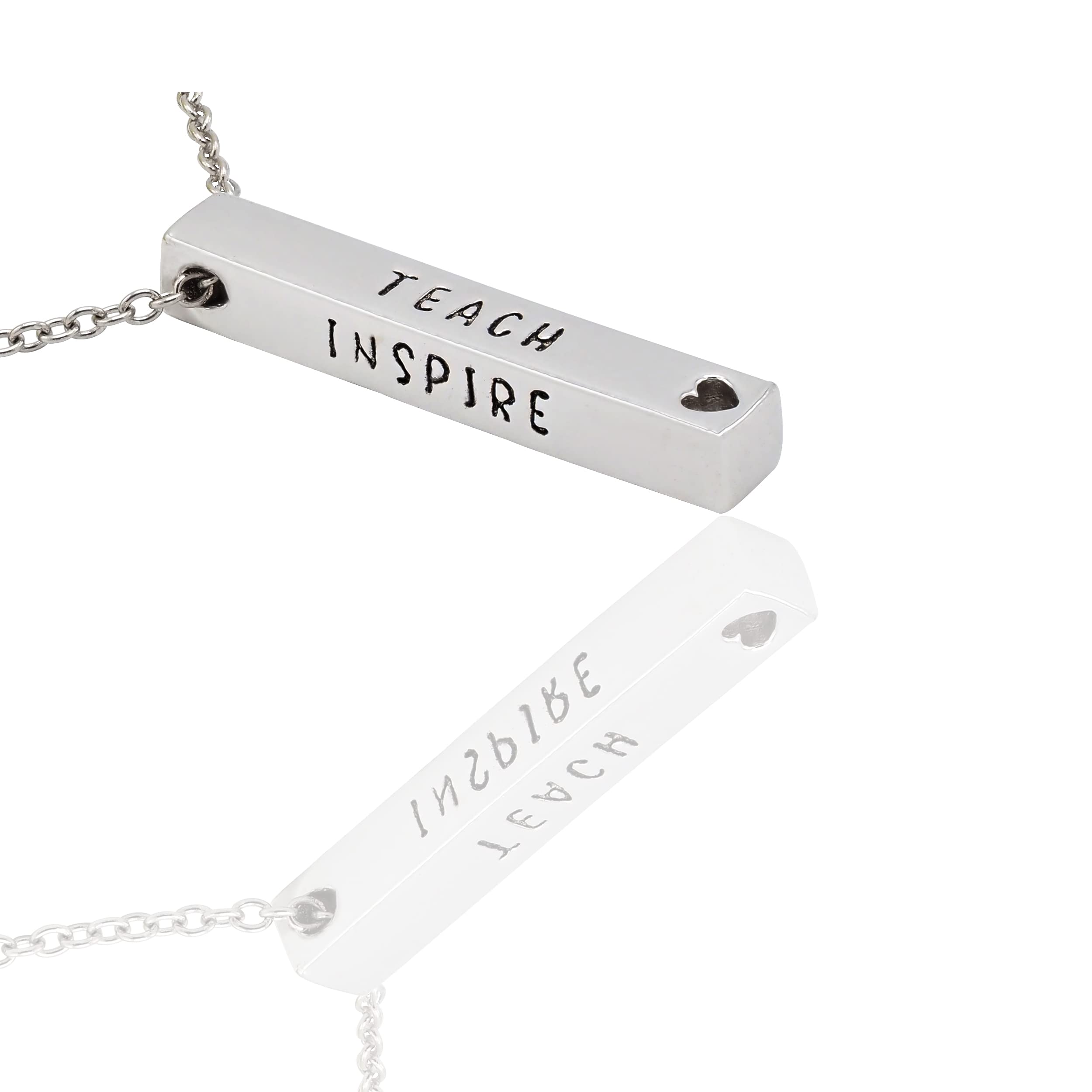 Joyfulle Zina Teacher Necklace - Inspirational Jewelry Gift for Educators