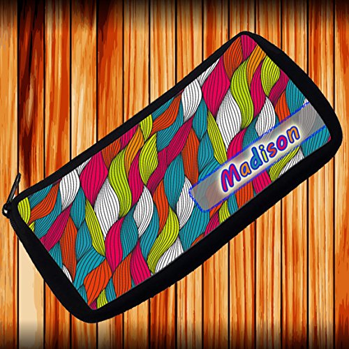 Personalized Colored Ropes Pencil Case - Custom Name for School & Office