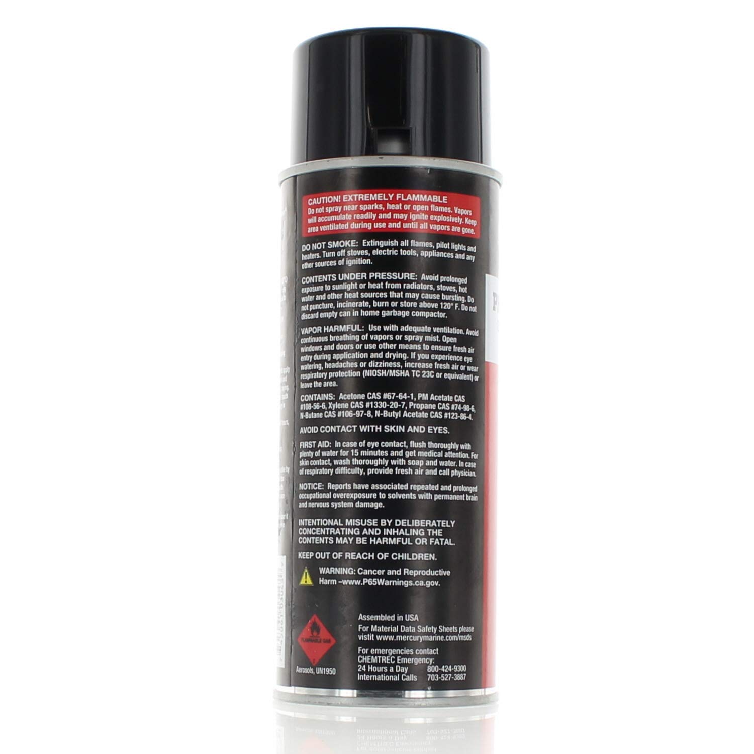 Mercury Spray Paint - Phantom Black High Gloss Finish - 12 oz Aerosol Can for Automotive, Metal, Wood & DIY Projects