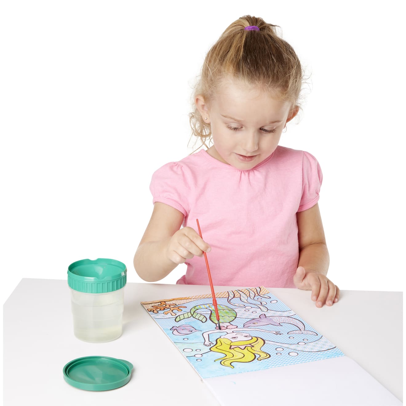 My First Paint With Water Kids' Art Pad With Brush - Cheerleaders, Flowers, Fairies | Fun Creative Activity for Toddlers & Preschoolers | Perfect Birthday Gift & Rainy Day Craft
