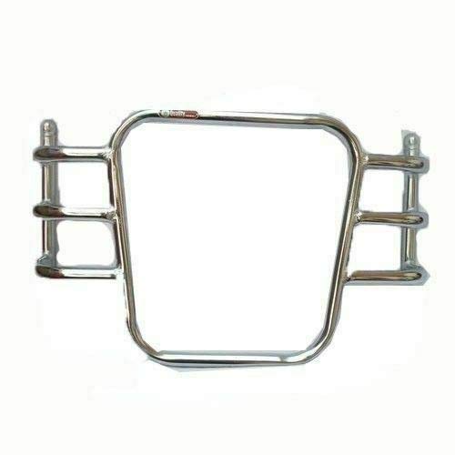 Royal Enfield Chrome Crash Bar - Solid Airfly Style Front Crash Guard for Motorcycle Protection | Perfect for Adventure Riding & Off-Road Safety