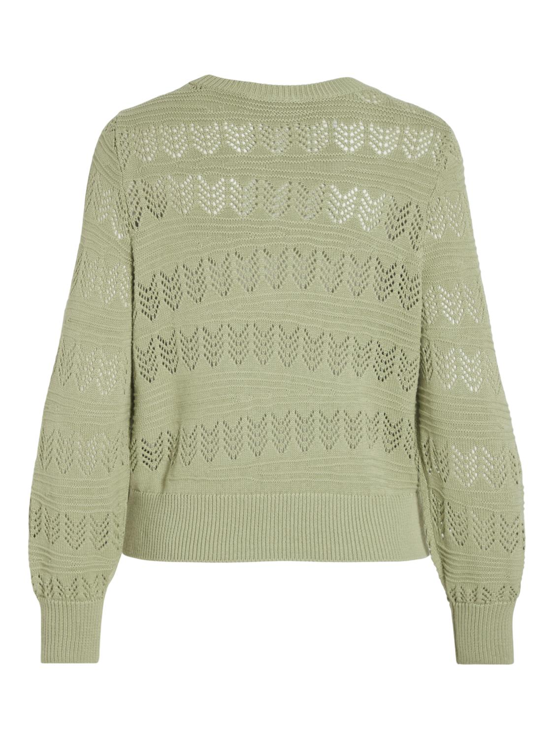 Cathy Pointelle Knit Top for Women - Soft & Breathable Swamp Green Sweater | Perfect for Casual Outfits, Layering & Fall Fashion