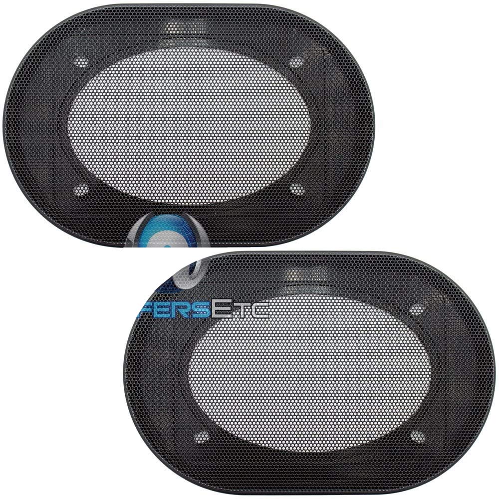 4x6 Inch Universal Steel Mesh Speaker Grills - Durable Pair for Home Theater, Car Audio & Studio Monitors