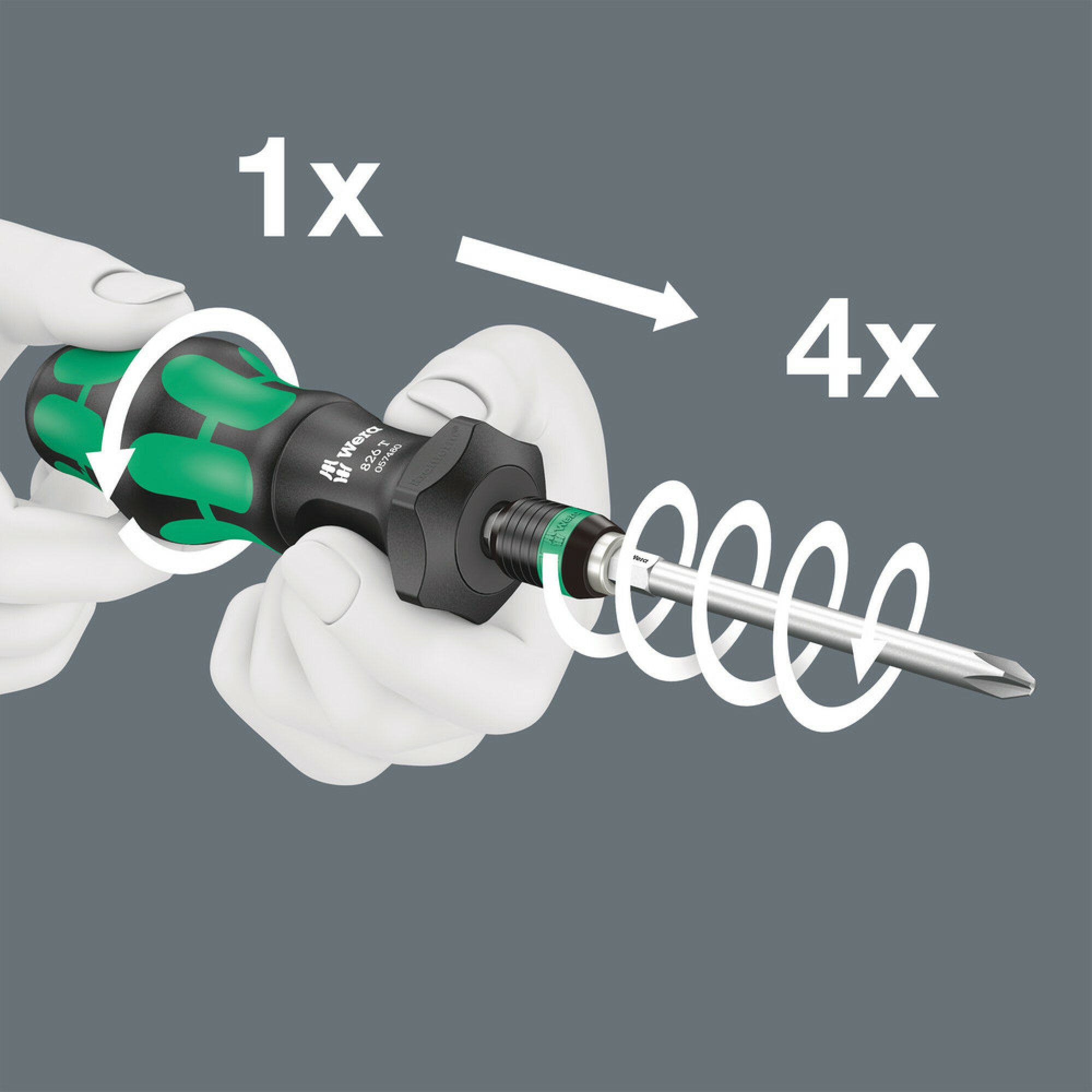 Wera Kraftform Kompakt Turbo 1 Screwdriver Set - 19 Piece Premium Screwdriver Kit with Magnetic Tips for Professional & DIY Use - Perfect for Home Repair, Automotive, and Electronics Maintenance
