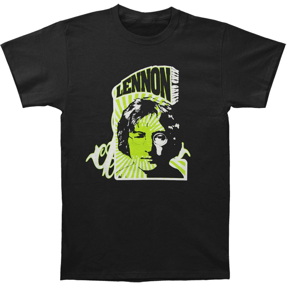 Beatles John Lennon Mind Games Graphic T-Shirt for Men - Black Cotton Vintage Band Tee - Perfect for Concerts, Gifts & Casual Wear